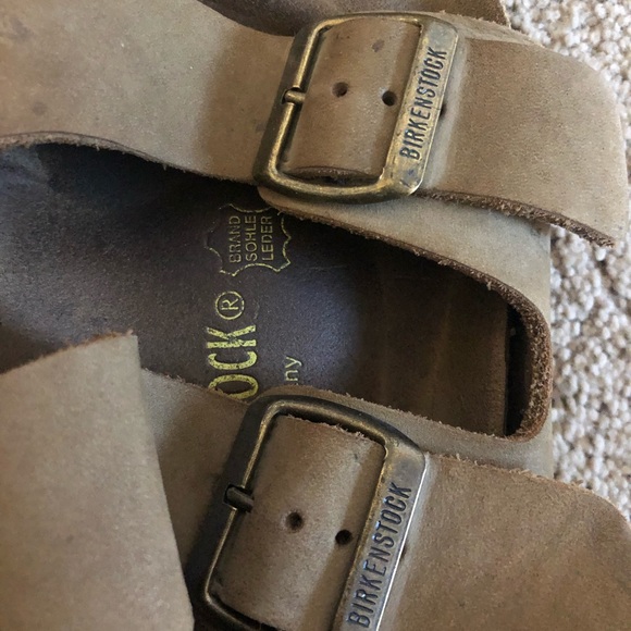 Tan Birkenstock’s with ankle straps - Picture 3 of 4